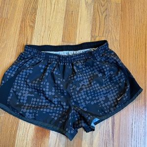 Black and grey dotted Nike athletic short